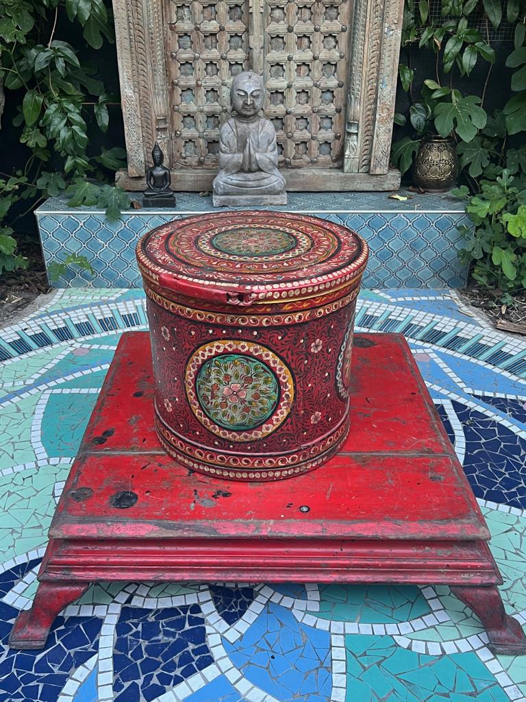 India houten kist Indiase kist handbeschilderd handwerk, Minder dan 50 cm, Nieuw, Minder dan 50 cm, Ophalen of Verzenden