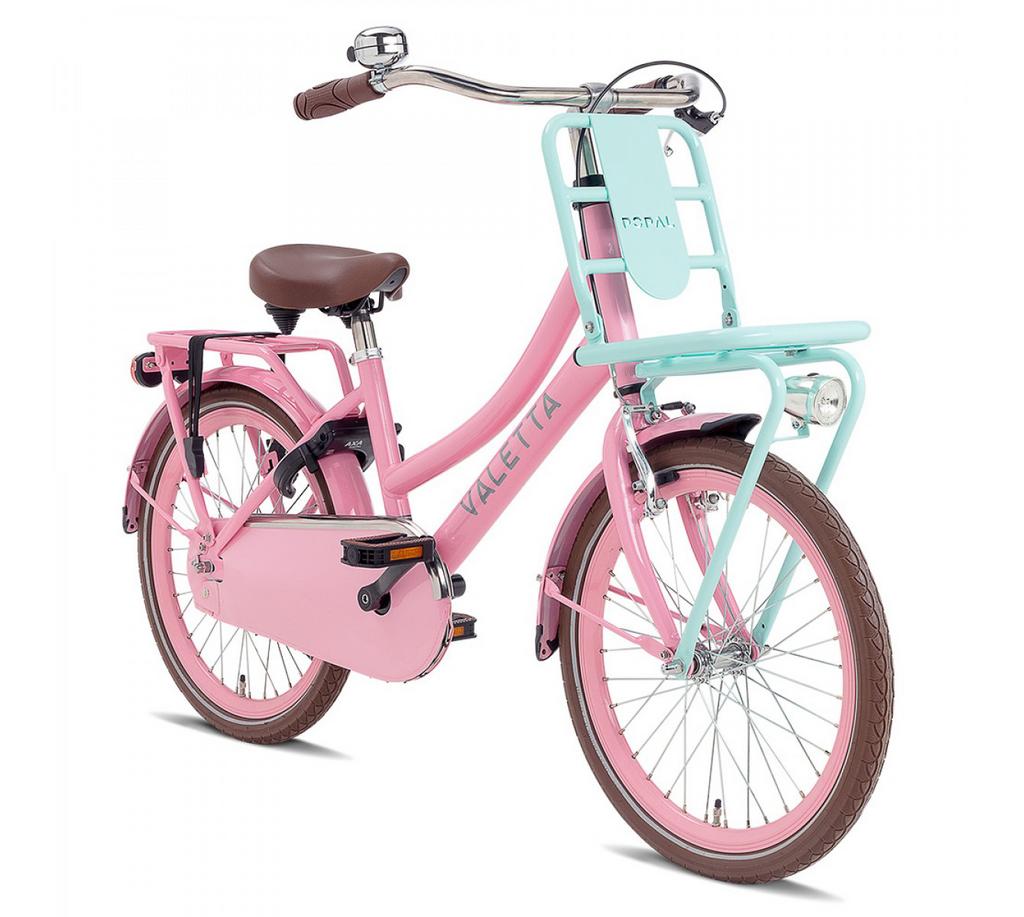 Valetta Cargo Transportfiets 20 inch Meisjesfiets Mint Roze, Ophalen, Gebruikt, 20 inch, Handrem
