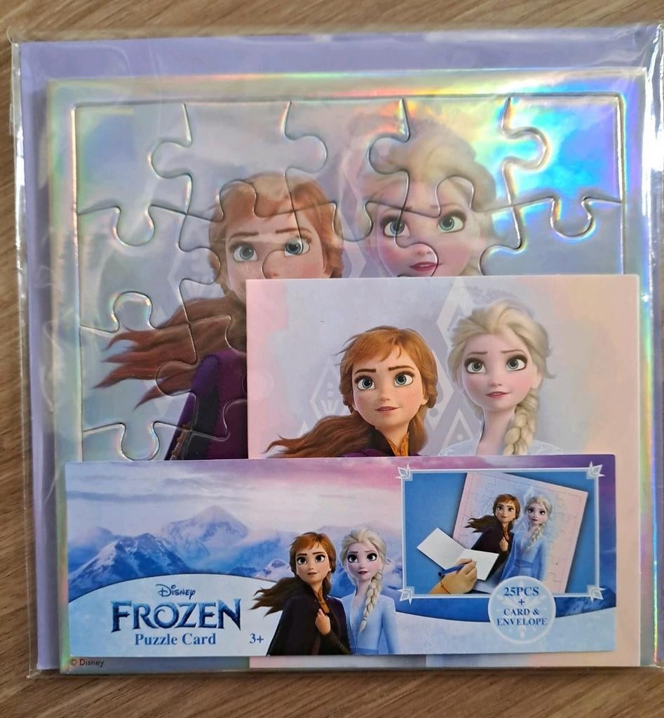 Disney Frozen puzzelkaart+envelop Ruilen voor blikje cola, Ophalen, 10 tot 50 stukjes, Nieuw