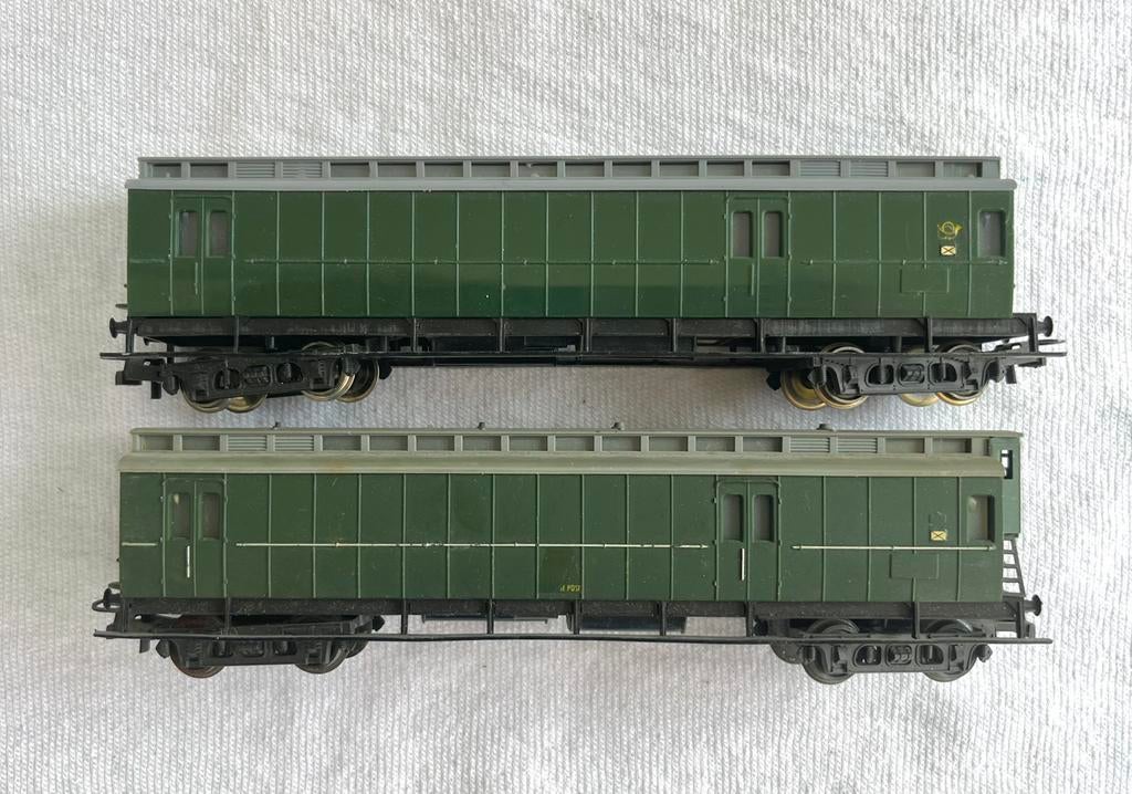 2x Liliput 29100 Deutsche Postrijtuigen H0, Gebruikt, Gelijkstroom, Wagon, Ophalen of Verzenden