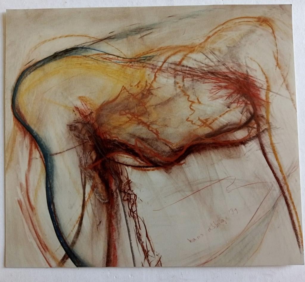 Hans Abbing persfoto 1989 Lichaam, Antiek en Kunst, Kunst | Tekeningen en Foto's, Ophalen of Verzenden