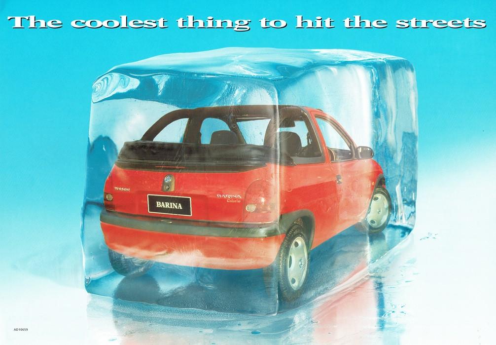 Folder Holden Barina Cabrio (uit Australië - ca.1997), Verzenden, Gelezen, Overige merken