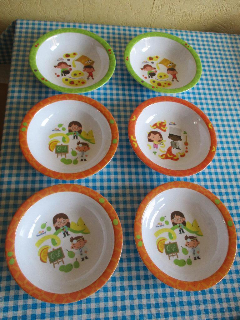 Kinderschaaltjes - kinderkommetjes - 6x - Blue Band, Overige materialen, Ophalen of Verzenden, Zo goed als nieuw, Kom(men)