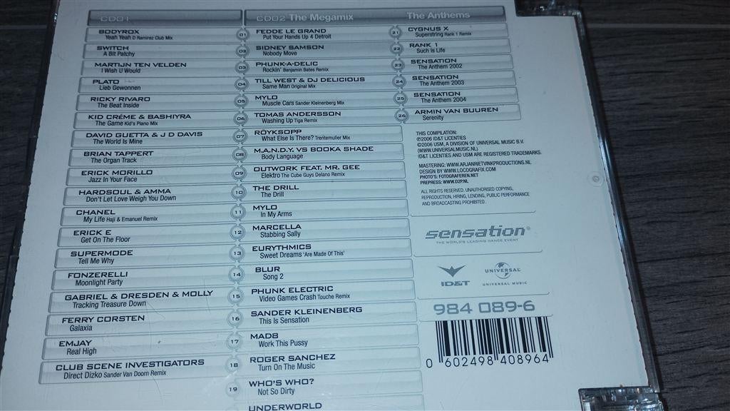 Sensation 2006 [2 CD White Edition], Cd's en Dvd's, Cd's | Dance en House, Ophalen of Verzenden, Zo goed als nieuw, Disco