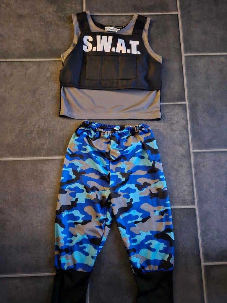 Carnaval swat pak maat 104, Ophalen of Verzenden, Gebruikt, Jongen