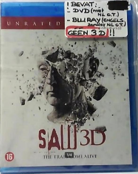 Saw vii (2 FILM Set, DVD (NL)/ BLU RAY(DUITSE SUBS!)GÉÉN 3D!, Vanaf 16 jaar, Slasher, Boxset, Ophalen of Verzenden