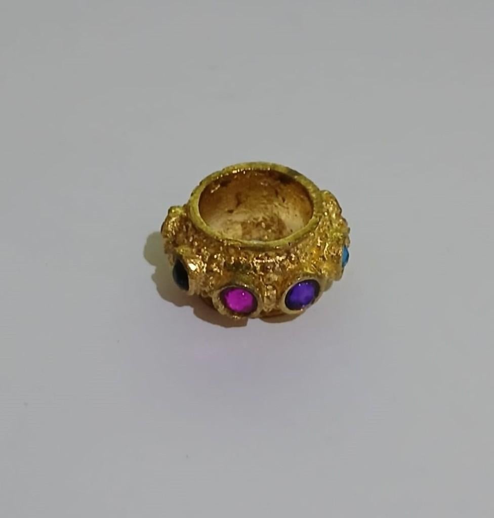 Nieuwe Bali Mendak Goud Messing Veelkleurig Stenen MKK71, Antiek en Kunst, Kunst | Niet-Westerse kunst, Verzenden