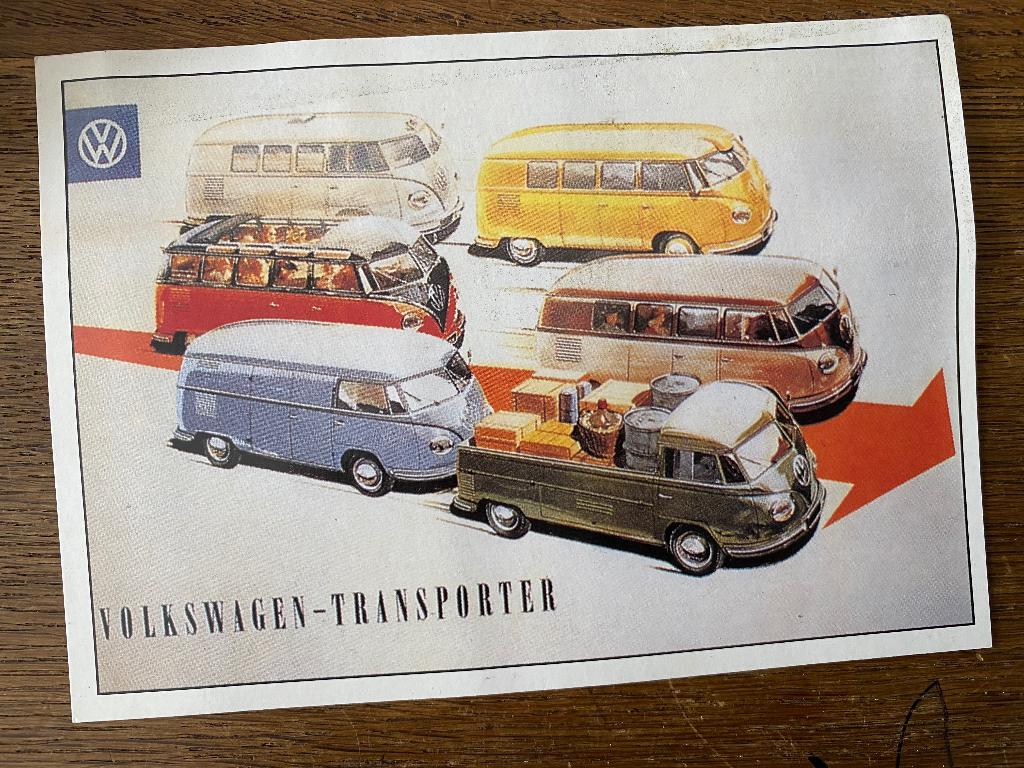 Reclamekaarten VW 1995 Karmann Ghia, Cabriolet & Transporter, Verzamelen, Merken en Reclamevoorwerpen, Ophalen of Verzenden, Zo goed als nieuw