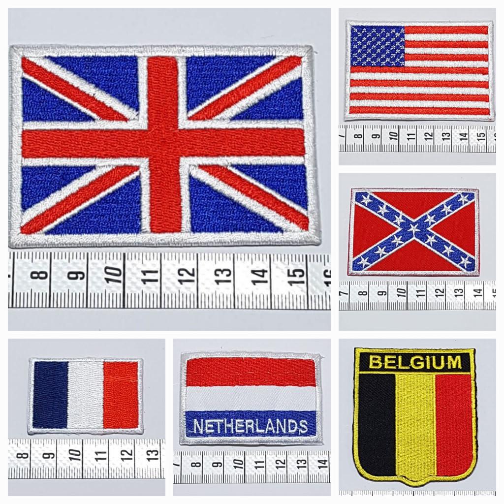 Emblemen, vlaggen, flags, embleem,patch, UK, NL,rebel, Ophalen of Verzenden, Nieuw