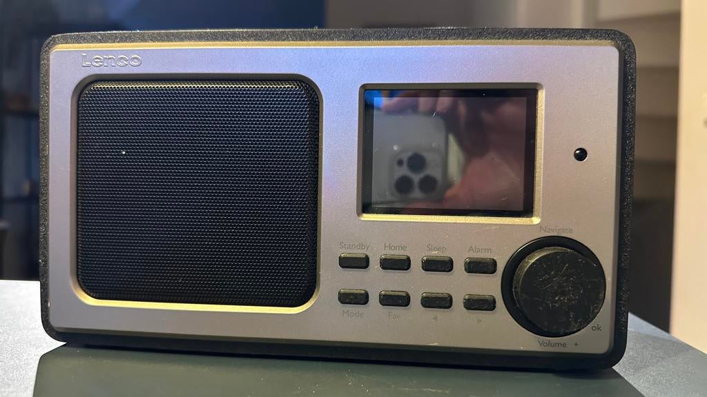 Lenco DIR-100BK Internetradio Wekkerradio, Ophalen of Verzenden, Zo goed als nieuw, Radio