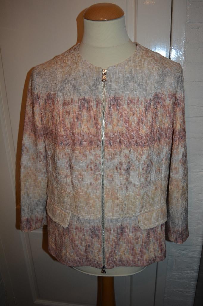 Gerry Weber, heel mooi jasje met rits, maat 44, Kleding | Dames, Jasjes, Kostuums en Pakken, Overige kleuren, Maat 42/44 (L), Nieuw