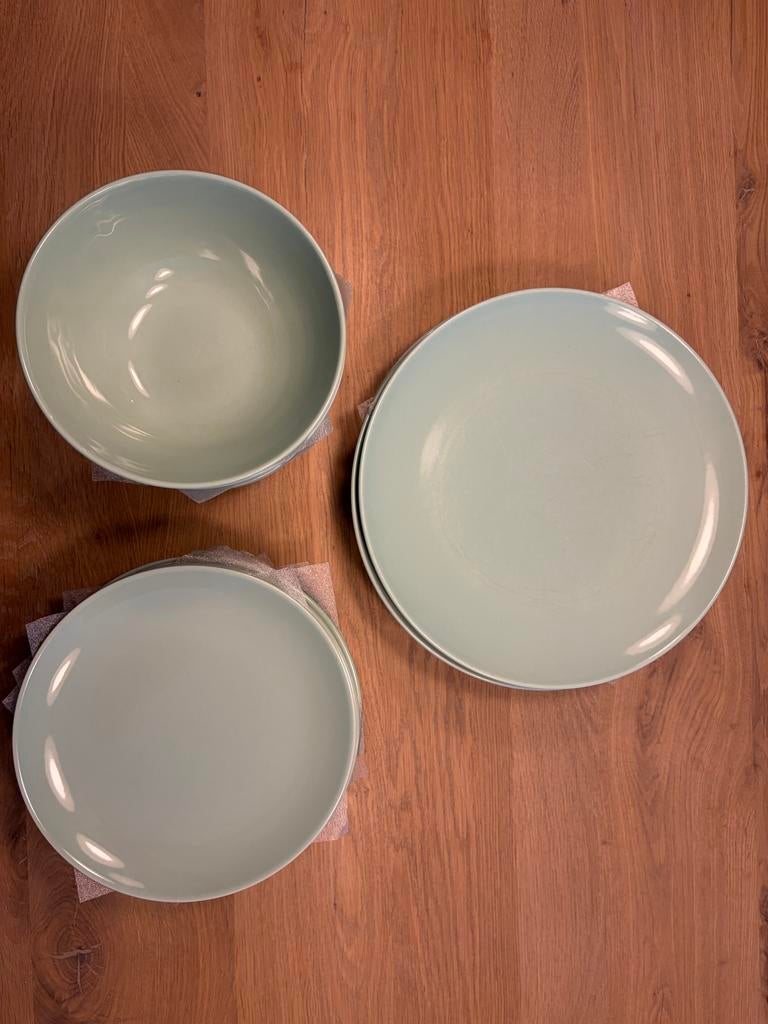 Groen Ikea Servies, Huis en Inrichting, Ophalen, Gebruikt, Effen, Aardewerk