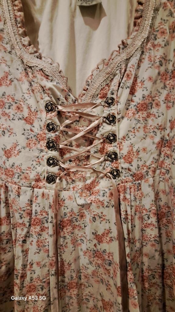 Authentieke Landhaus Dirndl Jurk, Kleding | Dames, Maat 42/44 (L), Ophalen of Verzenden, Zo goed als nieuw, Knielengte