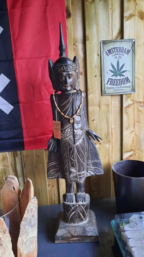 Prachtig hout snijwerk stuk uit Bali., Ophalen of Verzenden