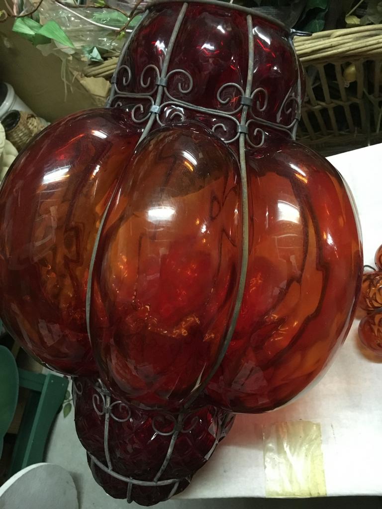 Venetiaanse hanglamp - Uniek en prachtig!, Ophalen, Gebruikt, Glas, Minder dan 50 cm