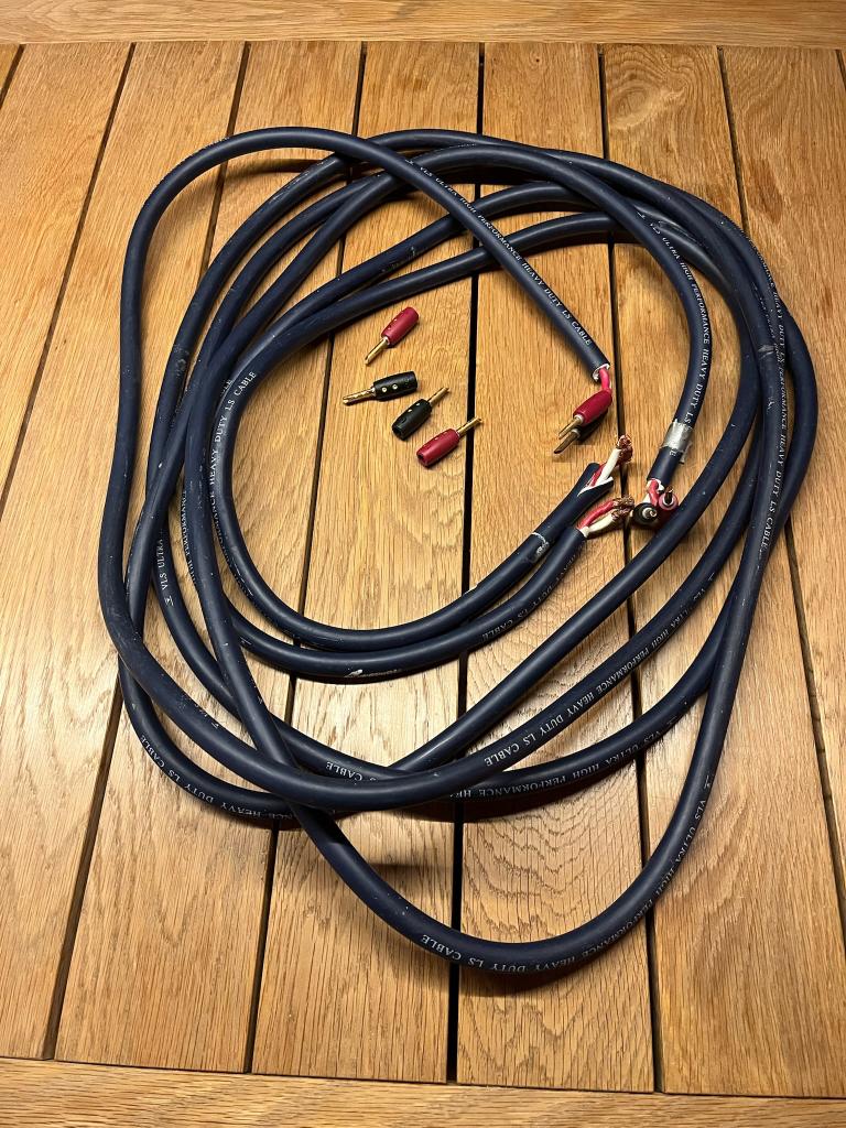 luidsprekerkabels VLS Ultra High Performance, Ophalen of Verzenden, Gebruikt, 2 tot 5 meter, Luidsprekerkabel