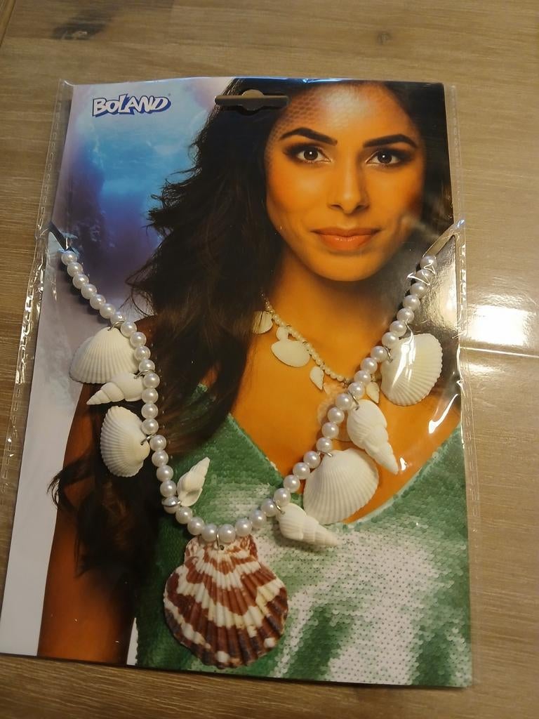 Ketting zeemeerminnen schelpen NIEUW, Carnaval, Boland, Nieuw, Ophalen of Verzenden