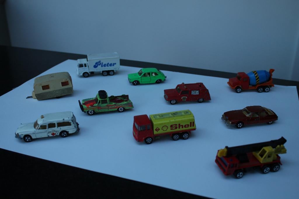 Diverse vintage Majorette miniatuur auto's, Ophalen of Verzenden, Gebruikt