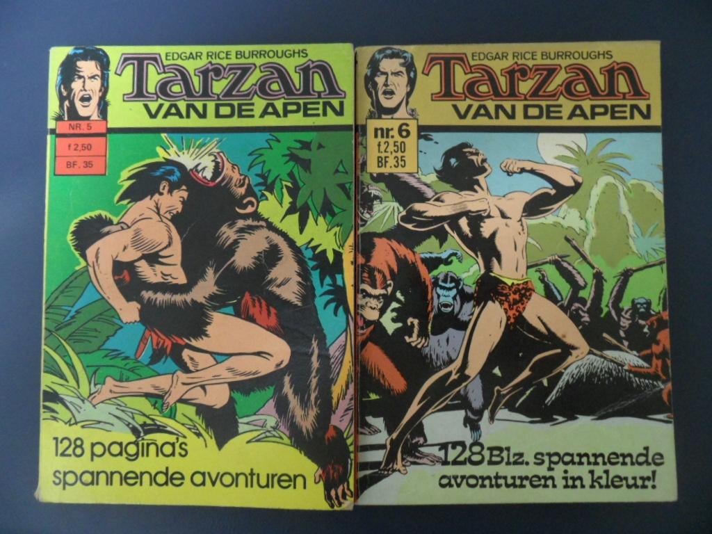 Tarzan van de Apen. Pocket Nr 5 en nr 6, Boeken, Meerdere stripboeken, Ophalen of Verzenden, Gelezen