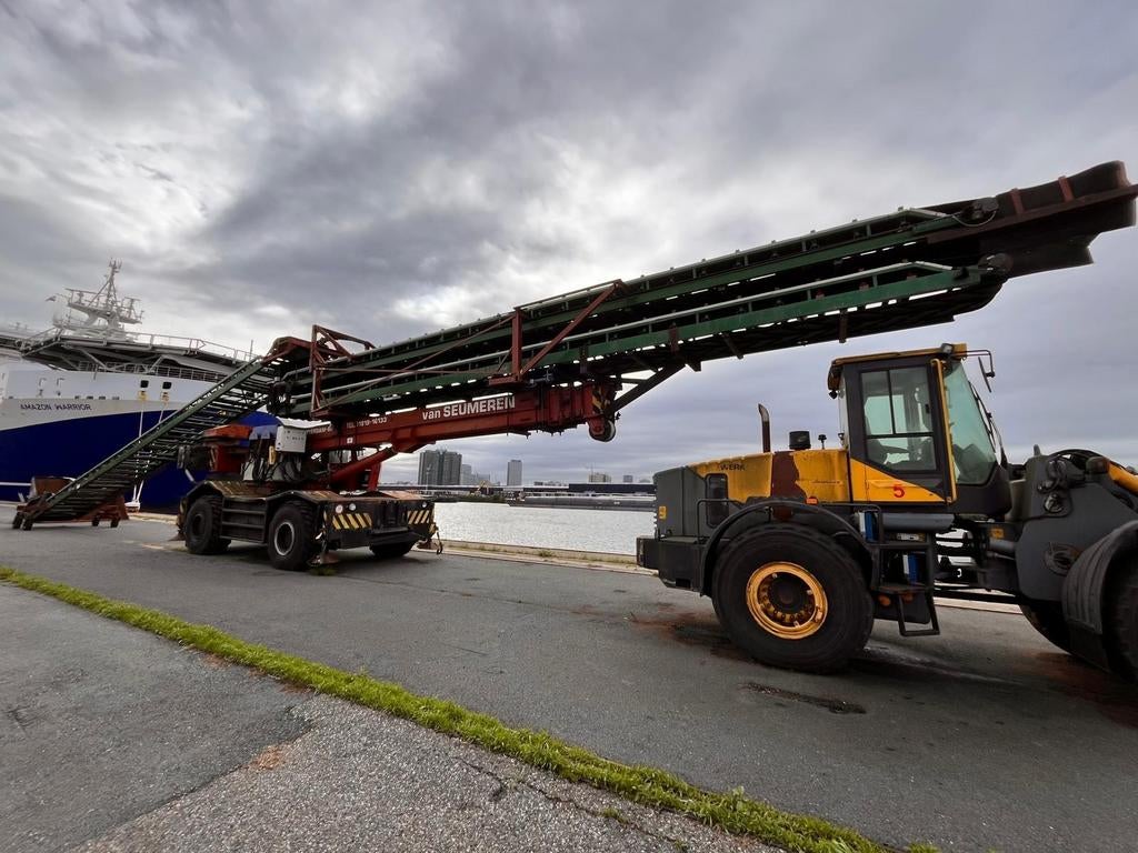 Kraan Faun RT40  met transportbanden, Ophalen, Kraan