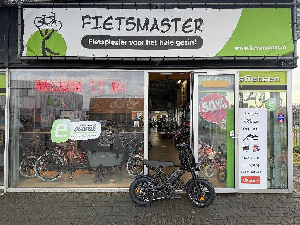 FIETSMASTER FATBIKE MINI UPGRADE BLACK VERSION OP=OP!, Overige merken, Nieuw, Ophalen of Verzenden, 59 cm of meer