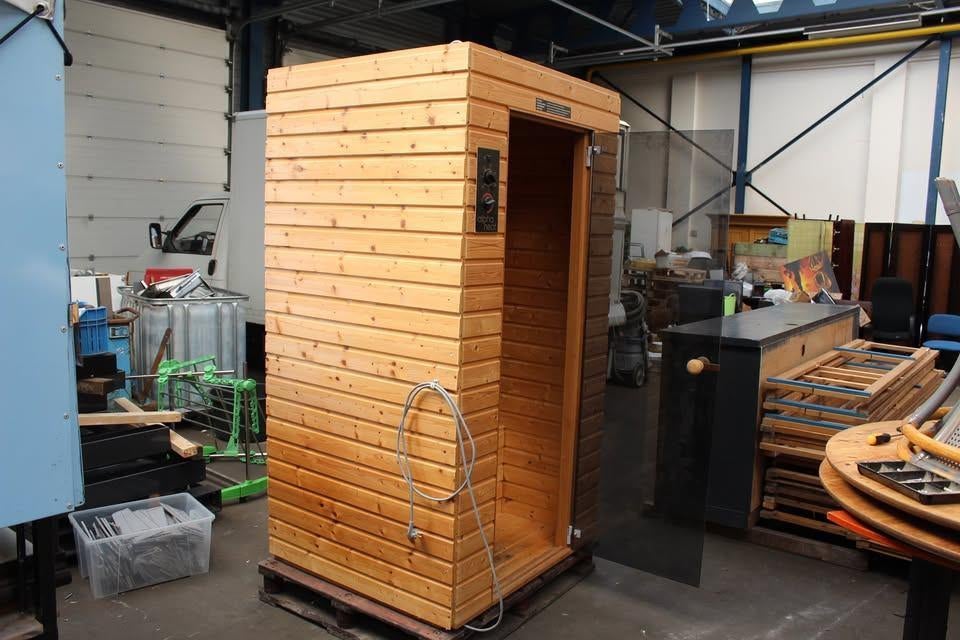 Alpha Heat sauna cabine (infrarood) – compact & demontabel, Ophalen, Gebruikt, Infrarood, Complete sauna