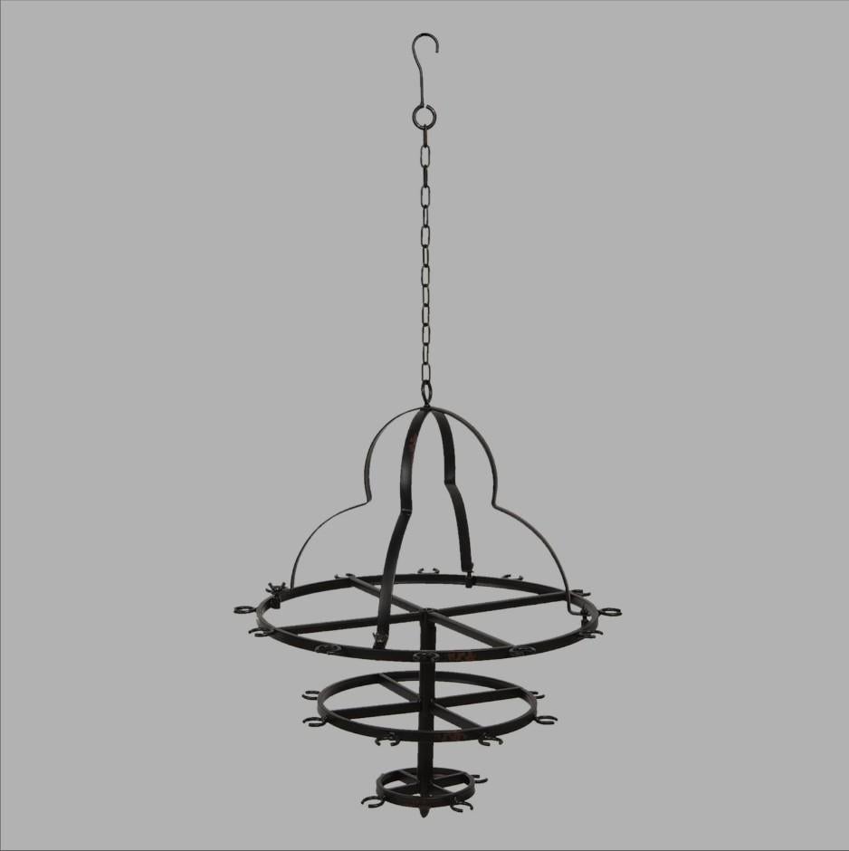 Rond, hangend wijnglazen- of mokkenrek Clayre & Eef NIEUW, Ophalen of Verzenden, Nieuw