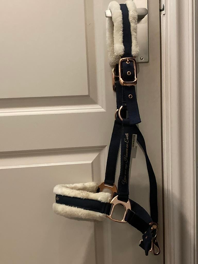 Donkerblauw halster full, Ophalen of Verzenden, Gebruikt, Overige soorten