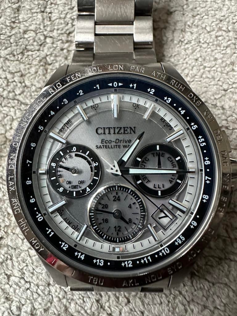 Citizen satellite wave, ecodrive, GPS horloge, Ophalen of Verzenden, Zo goed als nieuw, Citizen