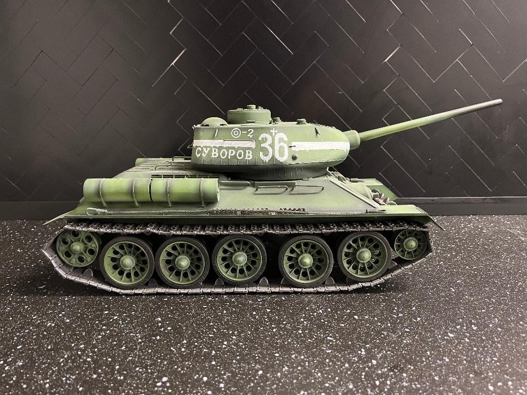 1:16 T-34/85, Overige merken, Tank, Groter dan 1:32, Ophalen of Verzenden