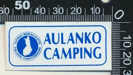 Sticker: Aulanko Camping, Verzamelen, Stickers, Zo goed als nieuw, Bedrijf of Vereniging, Ophalen of Verzenden