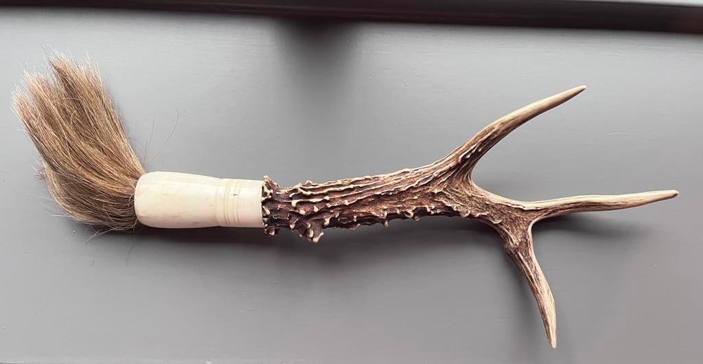 Kaligrafeerkwast, Ophalen, Zo goed als nieuw, Zilver, Overige materialen