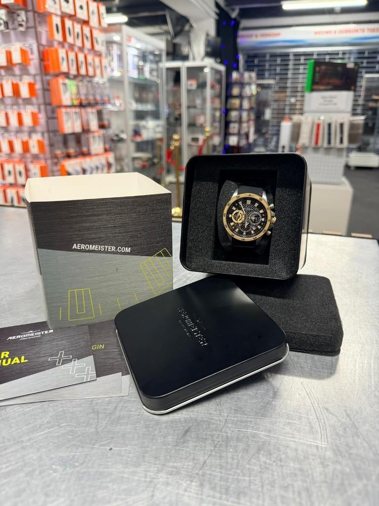 Aeromeister Driver AM5101 Herenhorloge | Nieuw uit doos, Sieraden, Tassen en Uiterlijk, Horloges | Heren, Overige merken, Kunststof