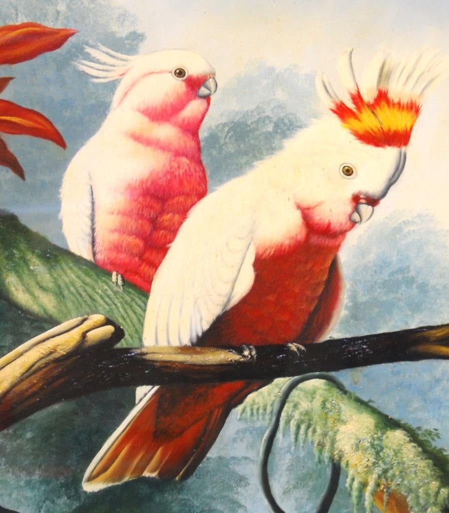 Een schilderij Daniel Mountier ./ Kakatoe, Verzenden