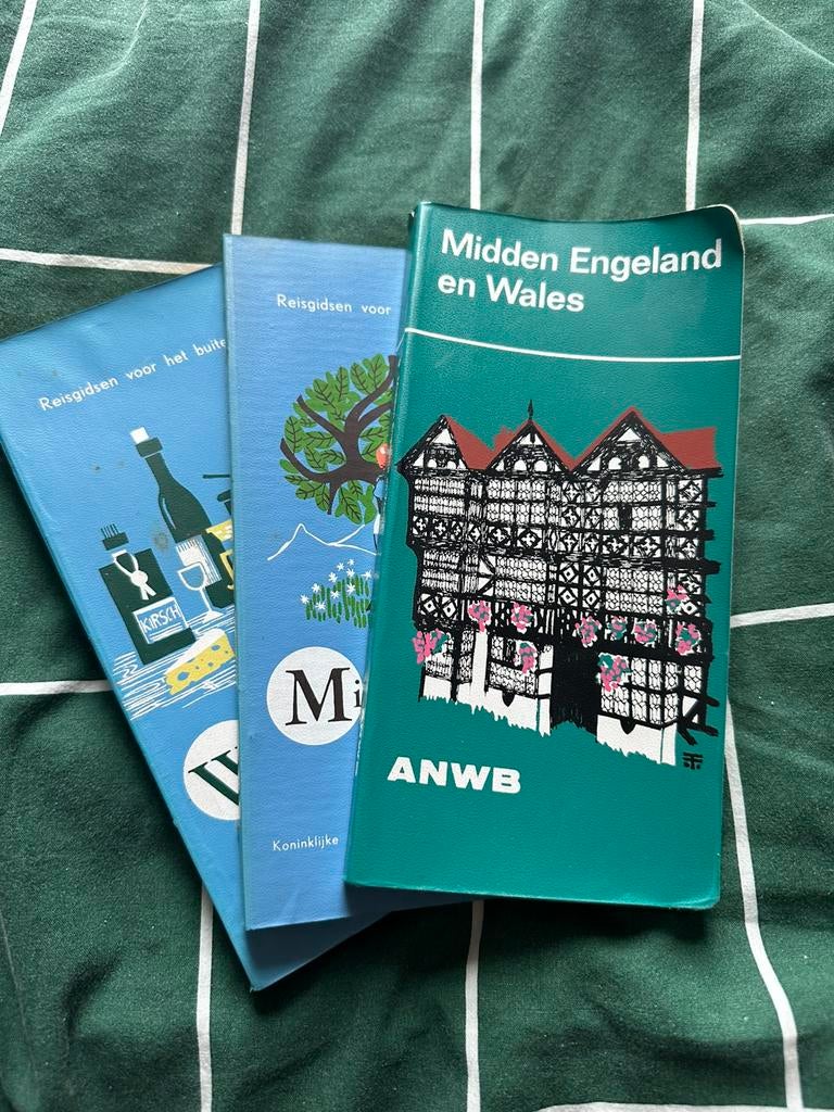 Vintage anwb reisgidsen, Gelezen, Europa, Ophalen of Verzenden, Reisgids of -boek