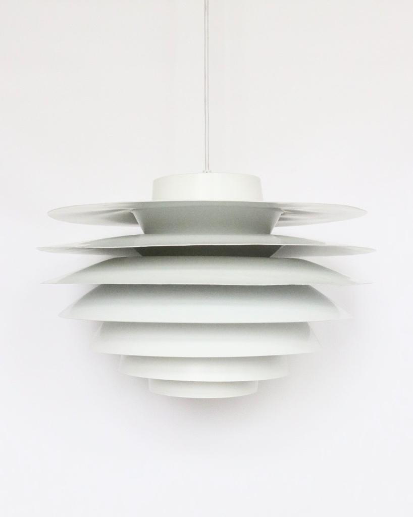 Vintage Verona 480 hanglamp wit Deens design schalenlamp, Huis en Inrichting, Lampen | Hanglampen, Vintage retro midcentury deens design