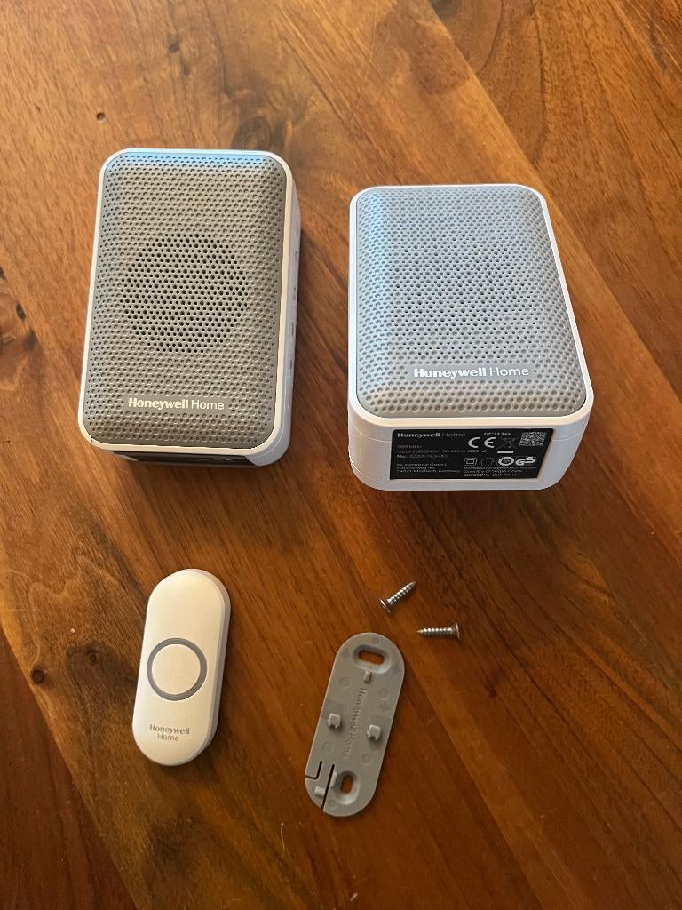 Plug-in deurbel | Honeywell Draadloos, 2 ontv., 150 meter, Ophalen of Verzenden, Zo goed als nieuw, Draadloos