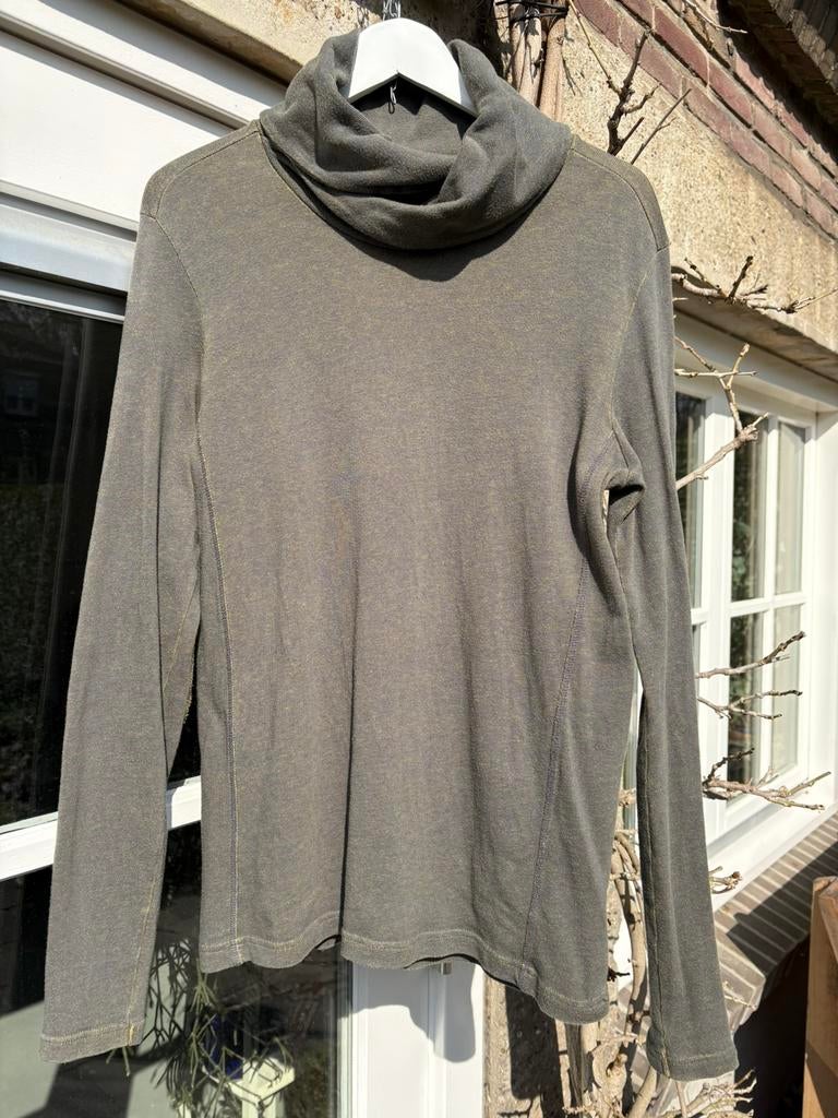 Trui in olijf van duurzaam retro merk Ato-Berlin, maat S, Zo goed als nieuw, Groen, Maat 46 (S) of kleiner, Ato-Berlin