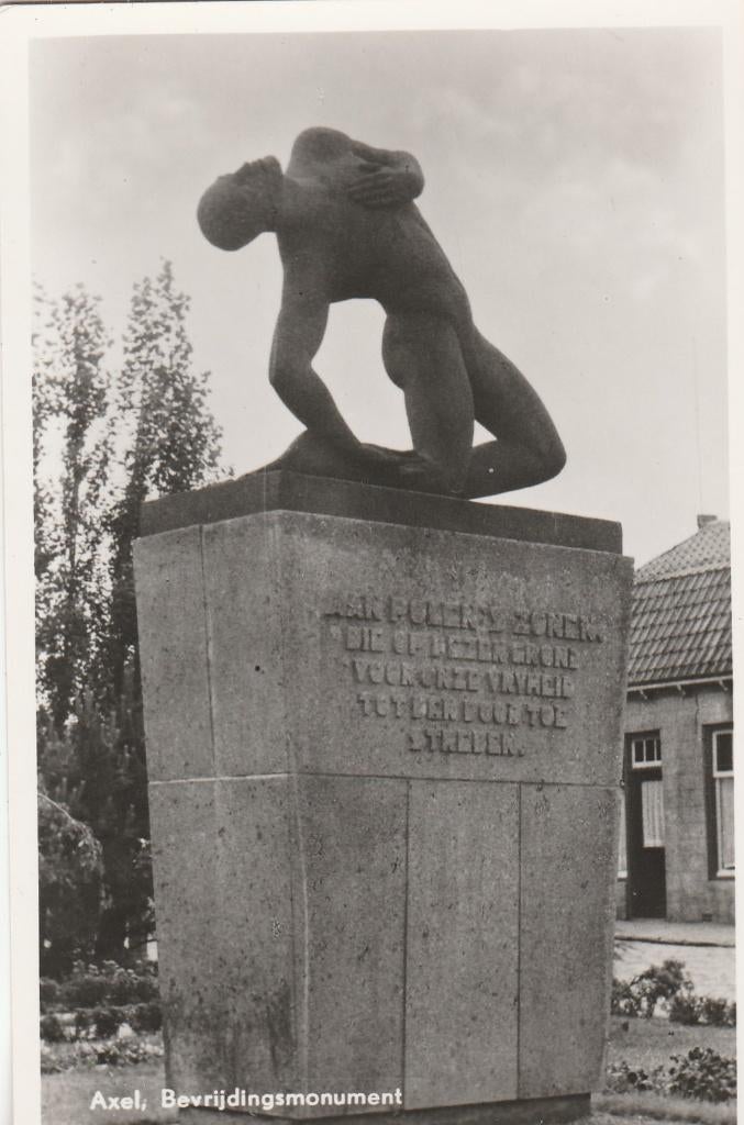 axel- bevrijdingsmonument, Verzamelen, Ansichtkaarten | Nederland, Ophalen of Verzenden, Friesland
