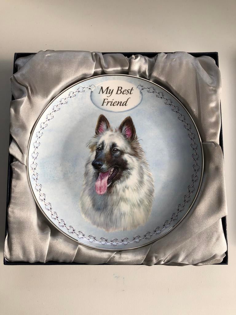 Bord ruwharige herder, Ophalen of Verzenden, Zo goed als nieuw, Hond of Kat, Beeldje of Figuurtje