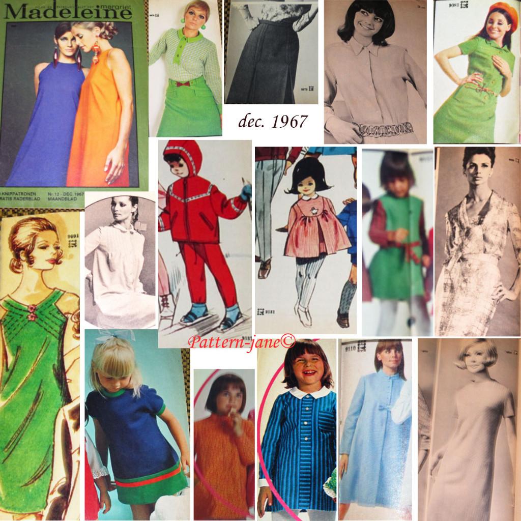 VINTAGE MODE MAKEN 2 x madeleine jaren 60 12/67 en 1/65, Hobby en Vrije tijd, Kledingpatronen, Gebruikt, Overige typen, Vrouw