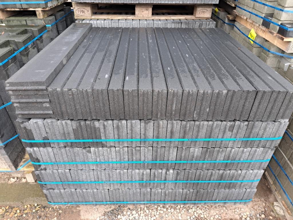 Opsluitband 6x15x100 antraciet, Tuin en Terras, Bielzen en Borders, Ophalen, 100 tot 200 cm, Overige typen, Nieuw