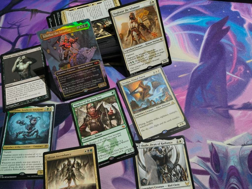 Abzan Commander Deck - Felothar/Daghatar - Zelfgemaakt, Ophalen of Verzenden, Zo goed als nieuw, Speeldeck, Foil