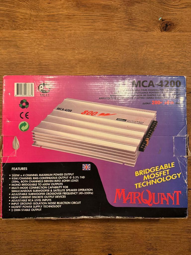 Marquant MCA-4200 autoversterker, Ophalen, Nieuw