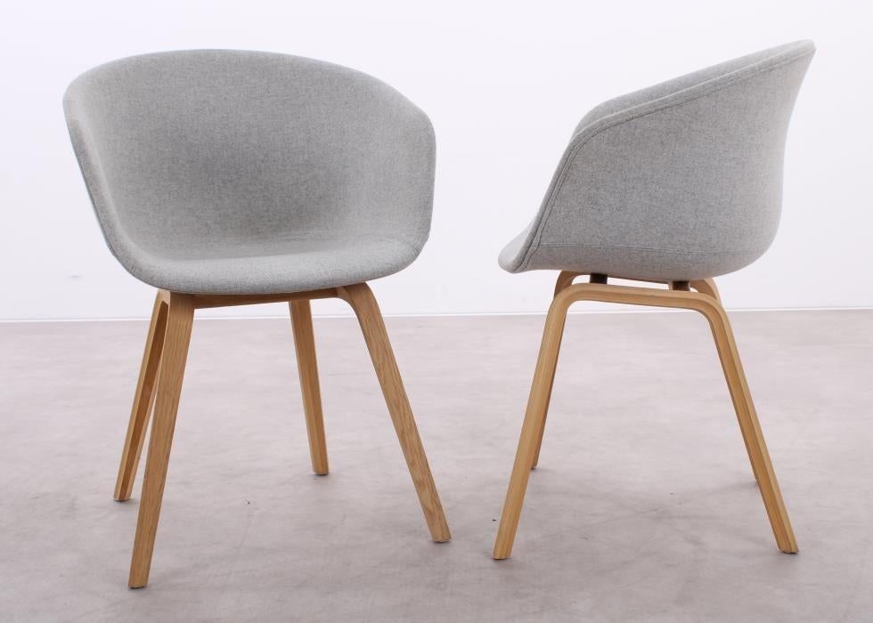 HAY | AAC 23 | About A Chair | Stoel | Grijs, Overige materialen, Twee, Ophalen of Verzenden, Zo goed als nieuw
