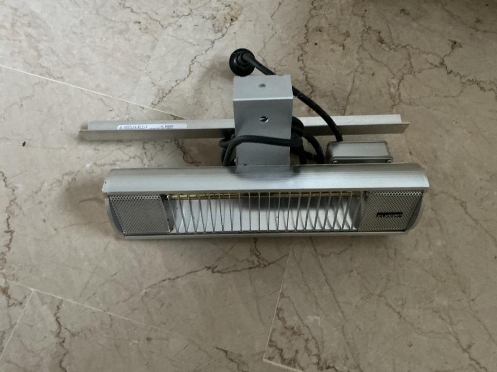 Eurom terrasverwarmer, Tuin en Terras, Terrasverwarmers, Gebruikt, Elektrisch, Wand, Waterbestendig, Ophalen
