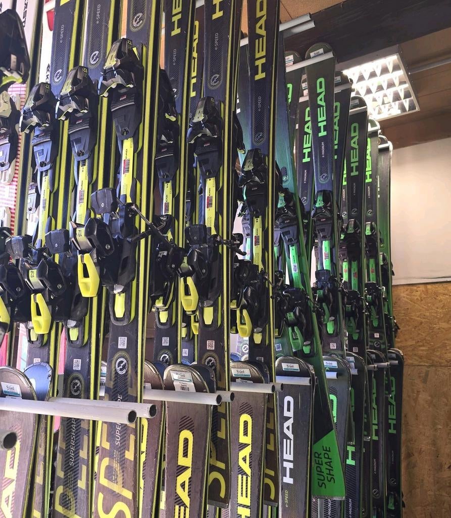 GROOTSTE VOORRAAD HEAD SUPERSHAPE ALLE MODELLEN, Sport en Fitness, Skiën en Langlaufen, 160 tot 180 cm, Ophalen of Verzenden, Zo goed als nieuw