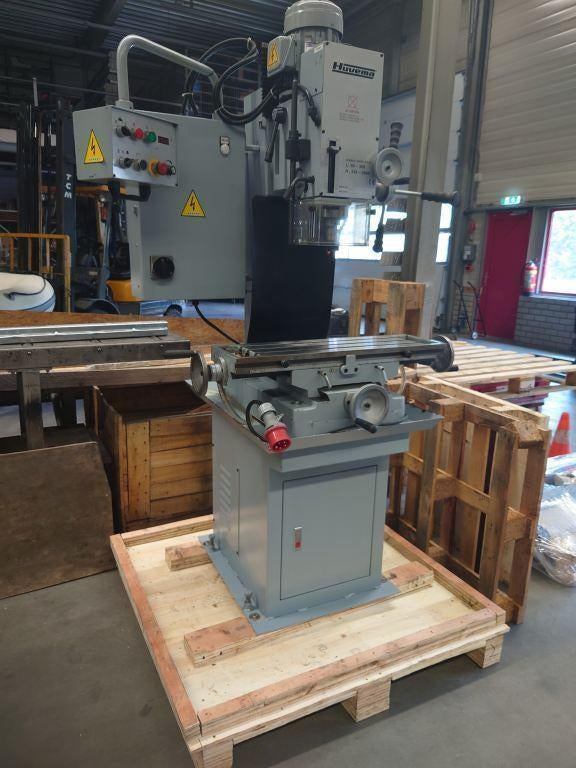 HUVEMA Kolom Boor & Freesmachine Z.G.A.N. 400 Volt, Doe-het-zelf en Verbouw, Ophalen, 600 watt of meer, Variabele snelheid, Zo goed als nieuw