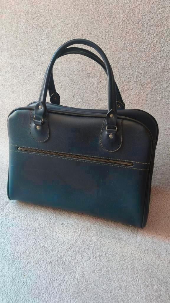 Vintage damestas, schooltas, boodschappentas  37x26x15 cm, Sieraden, Tassen en Uiterlijk, Tassen | Damestassen, Ophalen of Verzenden
