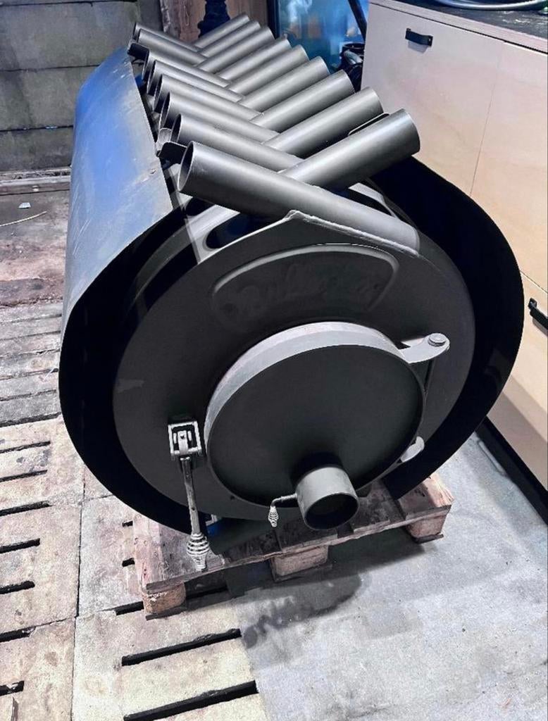 BULLERJAN 05 45KW - The GOAT - Houtkachel uniek zeer GROOT, Huis en Inrichting, Houtkachel, Ophalen of Verzenden, Zo goed als nieuw